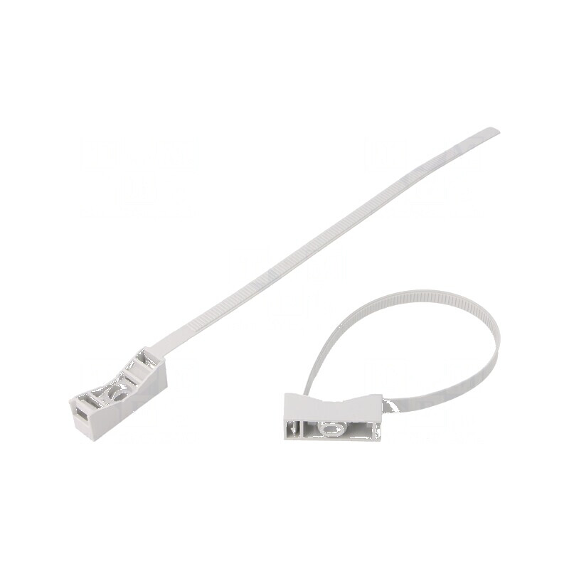 Clips tip curea din poliamidă pentru trese gri deschis - accesorii textile profesionale | Electronic-mag.ro | Componente Electro