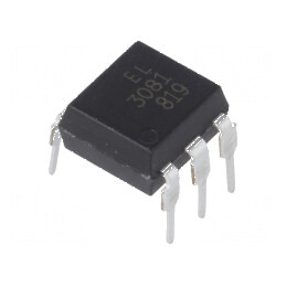 Optotriac 5kV pentru comutare în zero DIP6 - Model EL308X, Circuit de Control Electric | Electronic-mag.ro | Componente Electron