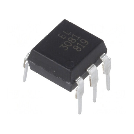 Optotriac 5kV pentru comutare în zero DIP6 - Model EL308X, Circuit de Control Electric | Electronic-mag.ro | Componente Electron