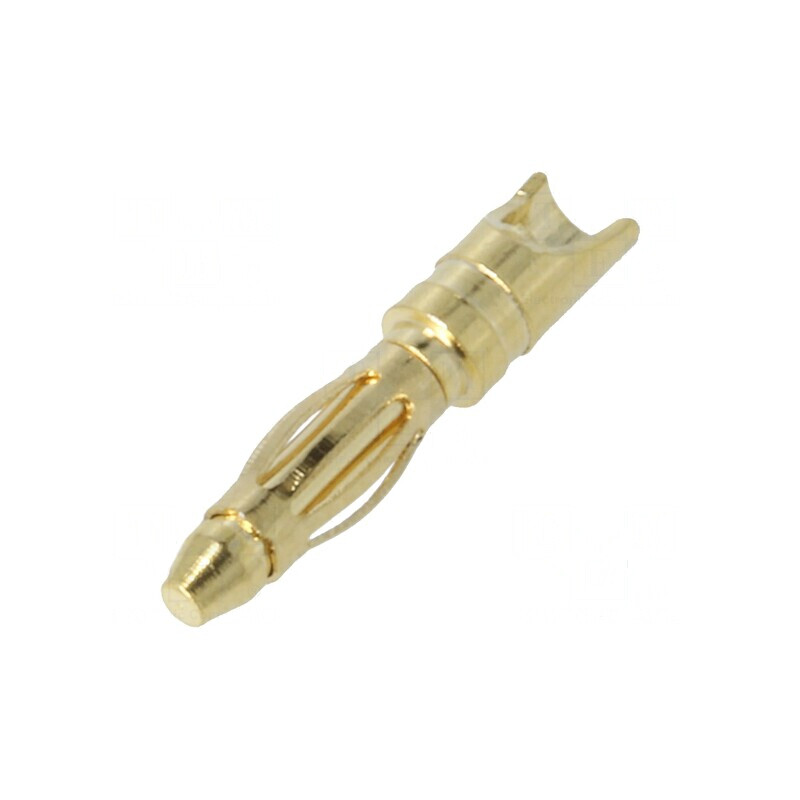 Conector banană 2mm 15A cu contacte din alamă aurită 18AWG | Electronic-mag.ro | Componente Electronice