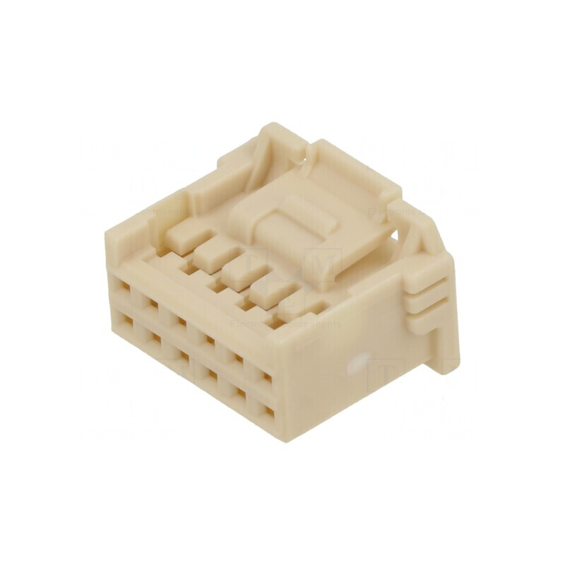 Carcasă cu 12 Circuiti Dual Grid 2.0 W/B Bej pentru Recepție RCPT | Electronic-mag.ro | Componente Electronice