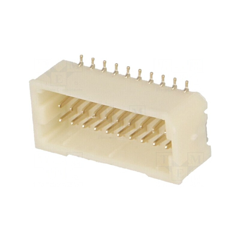 Conector cablu-placă soclu tată 1mm PIN 20 SMT 50V 1A 20mΩ - Componente electronice de înaltă calitate | Electronic-mag.ro | Com