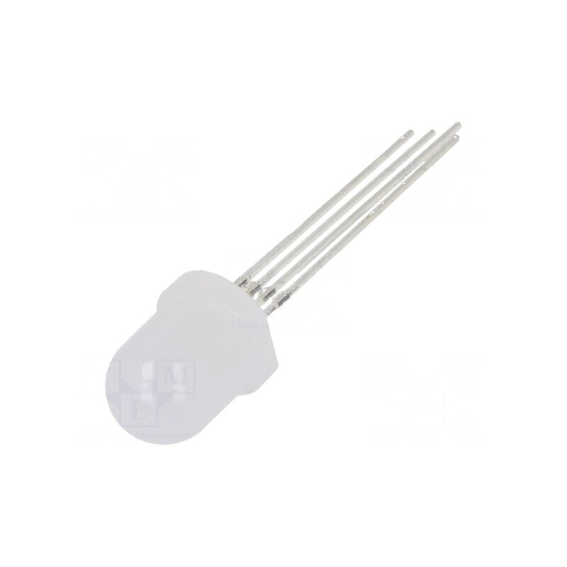 LED RGB 8mm Convex 30° cu Temperatura de Funcționare -30÷85°C, Nr. Term: 4 | Electronic-mag.ro | Componente Electronice