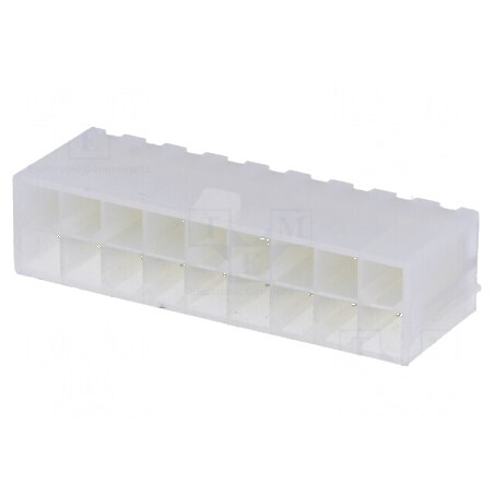 Conector cablu-placă soclu tată N42G 4,2mm 18 PIN THT 600V - Componentă electronică profesională | Electronic-mag.ro | Component