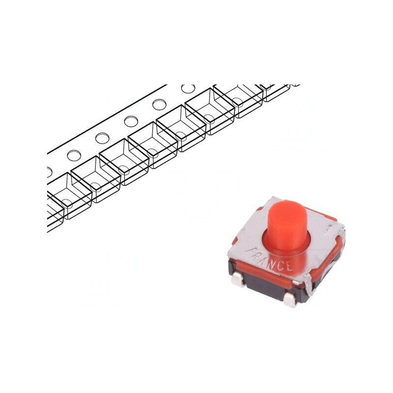 Microîntrerupător TACT SPST-NO 0,05A/32VDC SMT 2N KSC - Comutator Compact pentru Circuit Electronic | Electronic-mag.ro | Compon