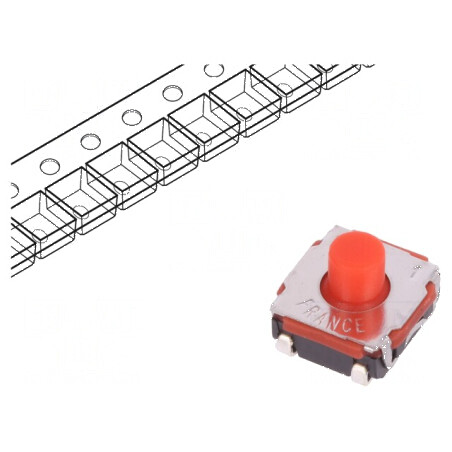 Microîntrerupător TACT SPST-NO 0,05A/32VDC SMT 2N KSC - Comutator Compact pentru Circuit Electronic | Electronic-mag.ro | Compon