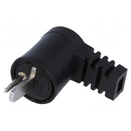 Conector pentru difuzoare, mufă tată din plastic, unghi 90° - soluție ideală pentru conectare eficientă | Electronic-mag.ro | Co