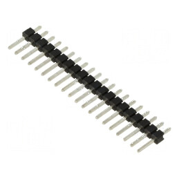 Conector șiruri pini tată 2,54mm, 20 pini THT drept - Componentă electronică pentru montaj PCB | Electronic-mag.ro | Componente 