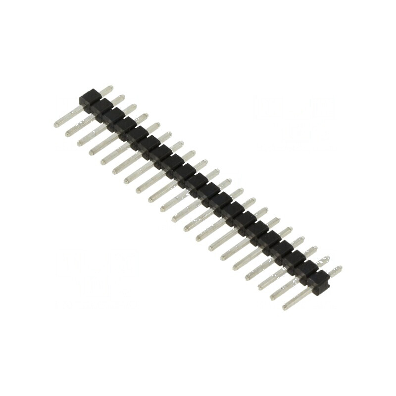 Conector șiruri pini tată 2,54mm, 20 pini THT drept - Componentă electronică pentru montaj PCB | Electronic-mag.ro | Componente 
