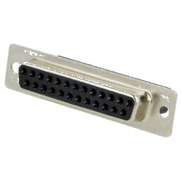 D-Sub 25 PIN Mufă Mamă pe Cablu - Versiune Fără Contacte 3A | Electronic-mag.ro | Componente Electronice