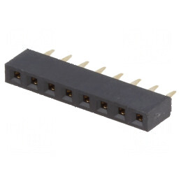 Conector şiruri pini soclu mamă 8 pini 2,54mm THT 1x8 - Componentă electronică de interconectare | Electronic-mag.ro | Component