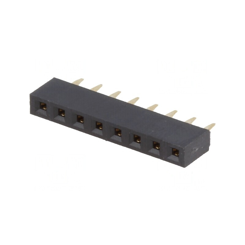Conector şiruri pini soclu mamă 8 pini 2,54mm THT 1x8 - Componentă electronică de interconectare | Electronic-mag.ro | Component