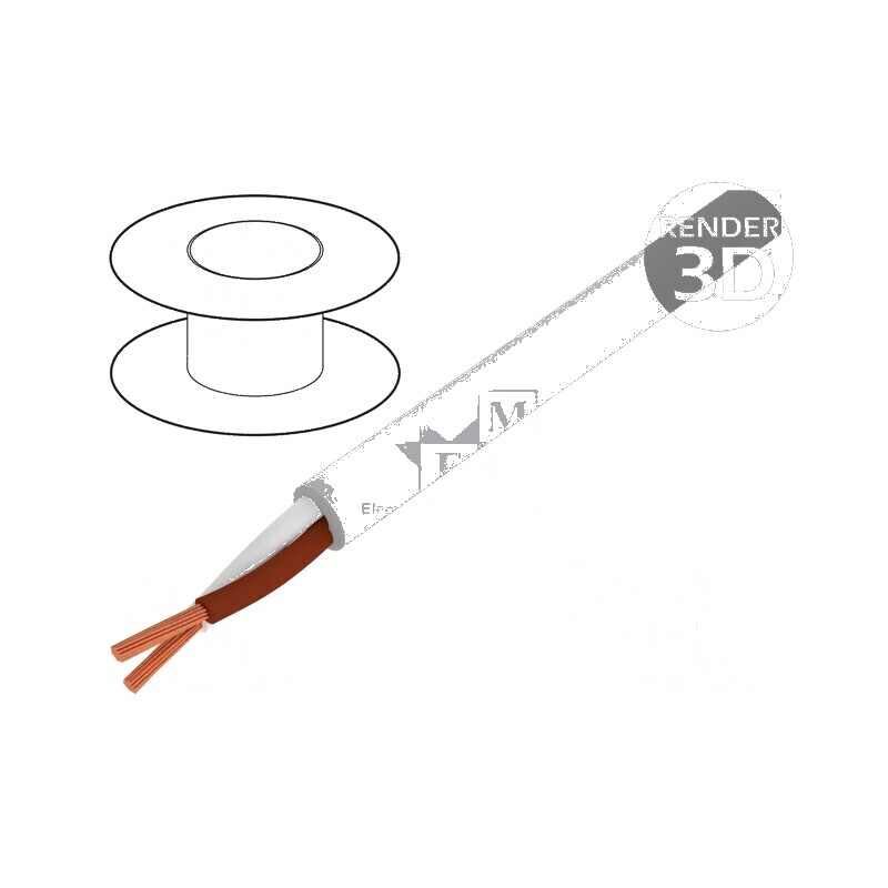 Cablu BiT LiYY 2x0,5mm² Neecranat 300V, Cu Lită Gri, Clasa 5 - Cablu Electric pentru Conexiuni Fiabile | Electronic-mag.ro | Com