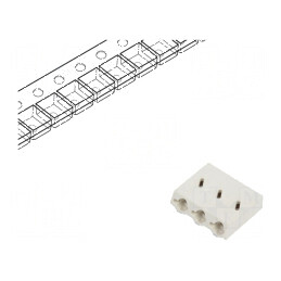 Conector pentru mufe DG2003 6mm, 3 piste, 0,5-1,5mm², 10A, SMT, 200V | Electronic-mag.ro | Componente Electronice
