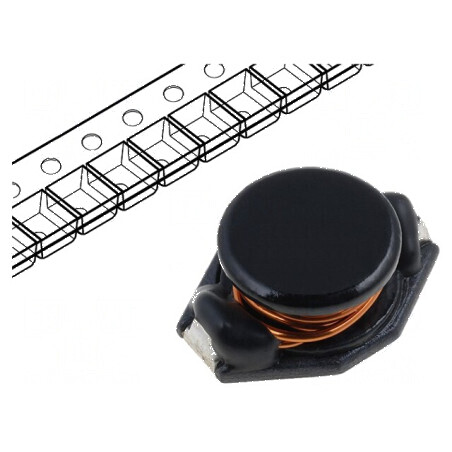 Inductor SMD 68uH 1.5A 0.2Ω cu curent de saturație 1.4A, dimensiune B 9.4mm | Electronic-mag.ro | Componente Electronice