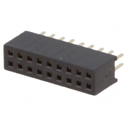 Conector şiruri pini soclu mamă 18 PIN 1,27mm THT 2x9 - Componentă electronică de interfață | Electronic-mag.ro | Componente Ele