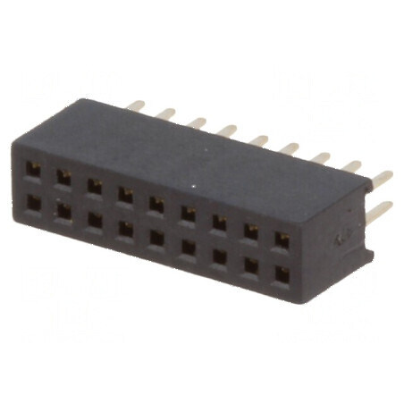 Conector şiruri pini soclu mamă 18 PIN 1,27mm THT 2x9 - Componentă electronică de interfață | Electronic-mag.ro | Componente Ele