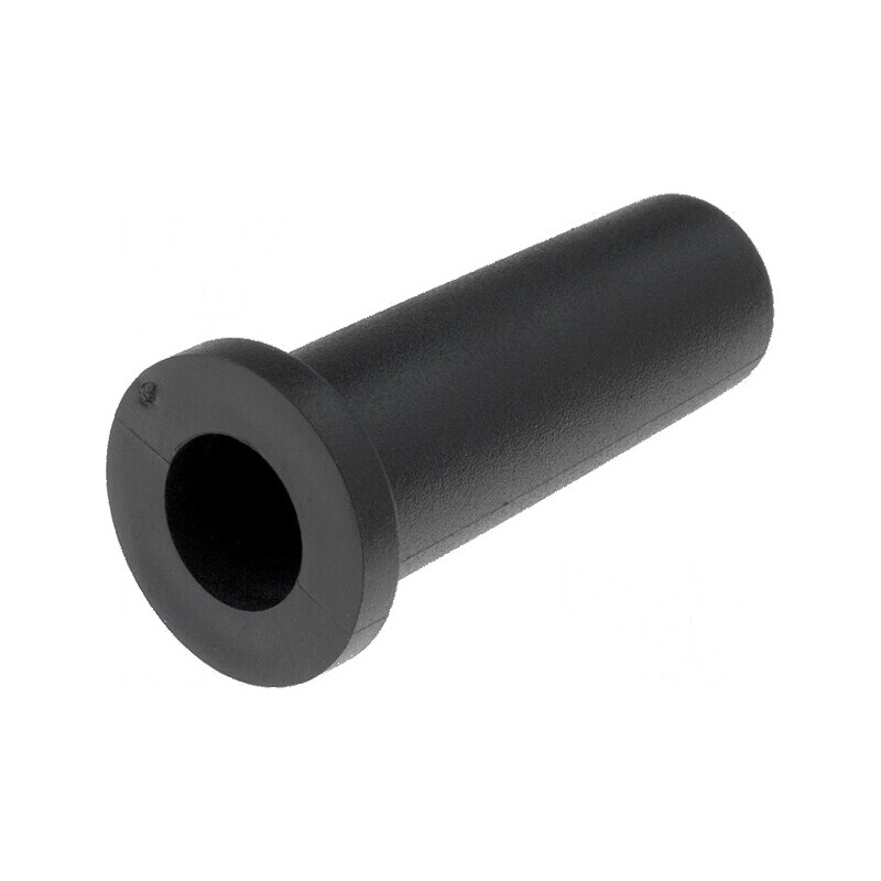Manșon PVC negru Øorif montare 14,3mm Øorif 10,3mm lungime 38,1mm | Electronic-mag.ro | Componente Electronice