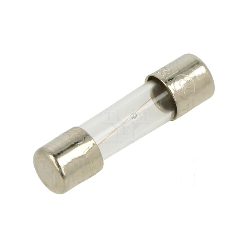 Siguranță întârziere 800mA 250VAC 5x20mm din alamă - 5ST | Electronic-mag.ro | Componente Electronice