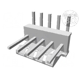 Conector cablu-placă soclu tată PIN 5, 2,54mm THT MTA-100 - Componentă electronică de înaltă calitate pentru conexiuni fia | Ele