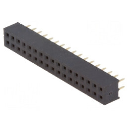 Conector şiruri pini soclu mamă PIN 34 drept 2mm THT 2x17 - Componentă electronică de conectare | Electronic-mag.ro | Componente