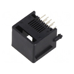 Conector RJ45 Soclu 8 PIN 8P8C THT în Unghi - Soluție Profesională de Conectivitate Ethernet | Electronic-mag.ro | Componente El