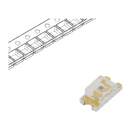 LED SMD 1206 Galben 30-100mcd 3,2x1,6mm 140° 20mA λd: 588nm - Lumină Eficientă pentru Aplicații Diverse | Electronic-mag.ro | Co