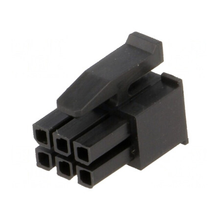 Conector cablu-placă mufă mamă Micro MATE-N-LOK 3mm, 6 pini, pentru aplicații electrice | Electronic-mag.ro | Componente Electro