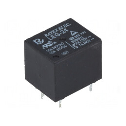 Releu electromagnetic SPDT 24VDC cu contacte max 10A - soluție fiabilă pentru automatizări industriale | Electronic-mag.ro | Com