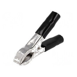 Bornă crocodil 30A cu capacitate de prindere max. 25mm, neagră, pentru conexiuni electrice profesionale | Electronic-mag.ro | Co