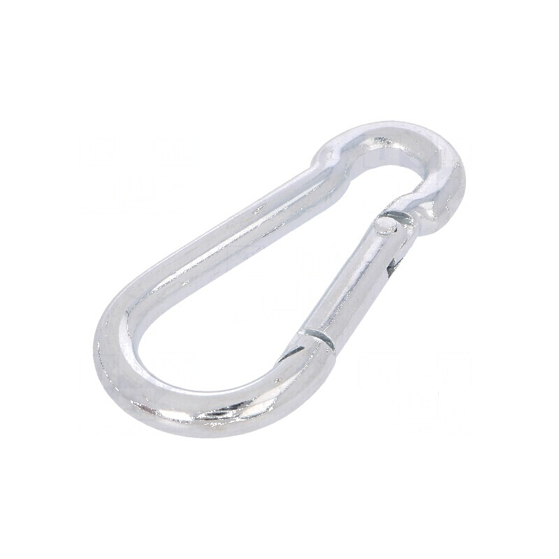 Carabină din oțel zincată pentru cabluri, lungime 60mm, diametru 6mm | Electronic-mag.ro | Componente Electronice