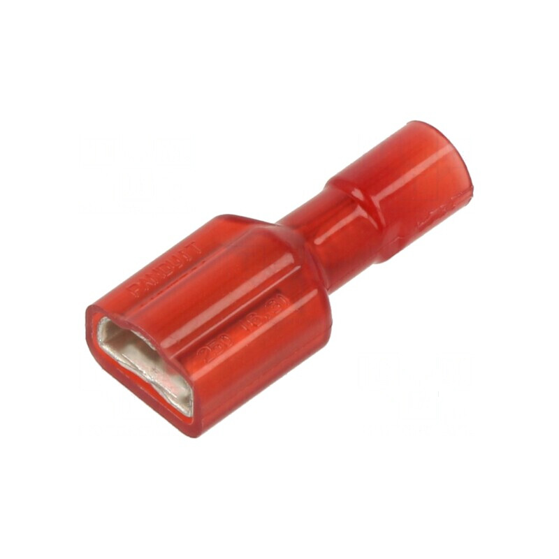 Terminal plat 6,3mm 0,8mm mamă pentru cablu 0,5-1mm², crimpat | Electronic-mag.ro | Componente Electronice