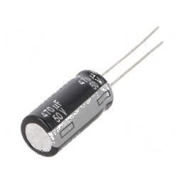 Condensator electrolitic THT 470uF 50VDC Ø10x20mm, Raster 5mm - Componentă electronică de înaltă calitate | Electronic-mag.ro | 