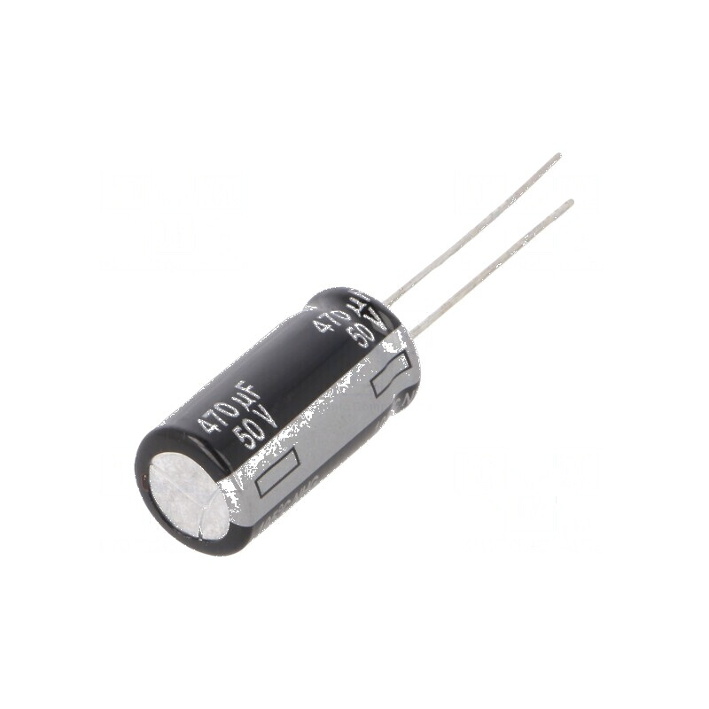 Condensator electrolitic THT 470uF 50VDC Ø10x20mm, Raster 5mm - Componentă electronică de înaltă calitate | Electronic-mag.ro | 