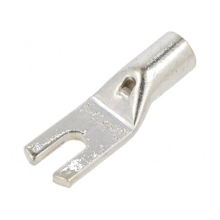 Furcă M4 16mm² Crimată pe Cablu Neizolat Cositorit 6AWG - Vârf de Conexiune Profesional pentru Electricitate | Electronic-mag.ro