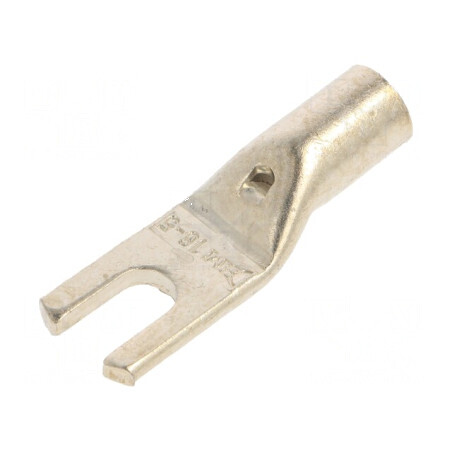 Furcă M5 16mm² Crimată pe Cablu Neizolat Cositorit 6AWG - Vârf pentru Conexiuni Electrice | Electronic-mag.ro | Componente Elect