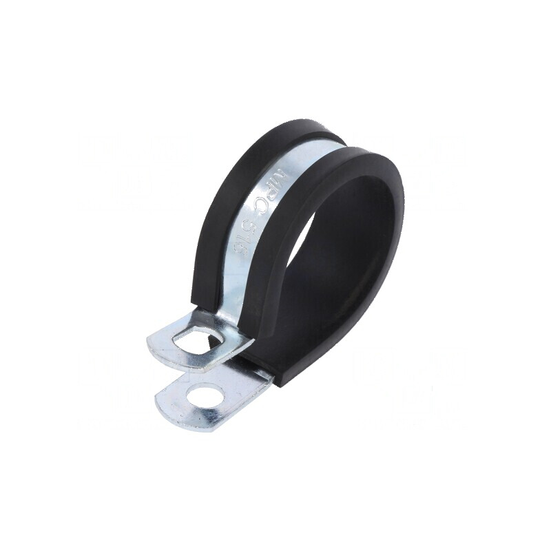 Clipsuri Øbuclă din oţel pentru montaj - Dimensiuni 28,6-30,2mm, lățime 13mm, orificiu montaj 6,5mm | Electronic-mag.ro | Compon