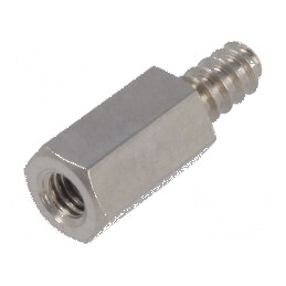 Piuliță Distanțieră Filetată 12mm, Filet Interior M4, Hexagonală, pentru Conectare și Montaj Profesional | Electronic-mag.ro | C