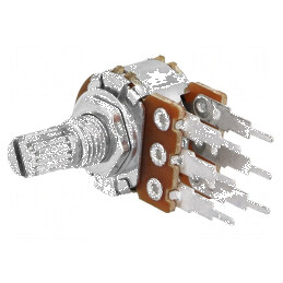 Potențiometru axial 500kΩ 63mW ±20% THT 6mm, tură unică | Electronic-mag.ro | Componente Electronice