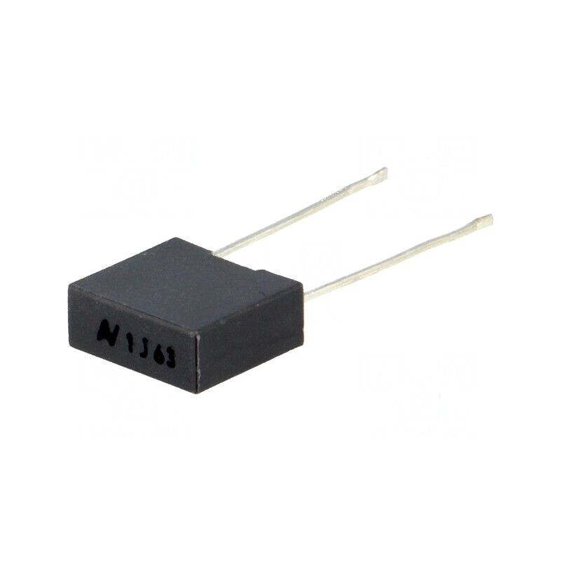 Condensator poliester 1uF 40VAC 63VDC 7,5mm ±5% dimensiuni 10x4x9mm | Electronic-mag.ro | Componente Electronice