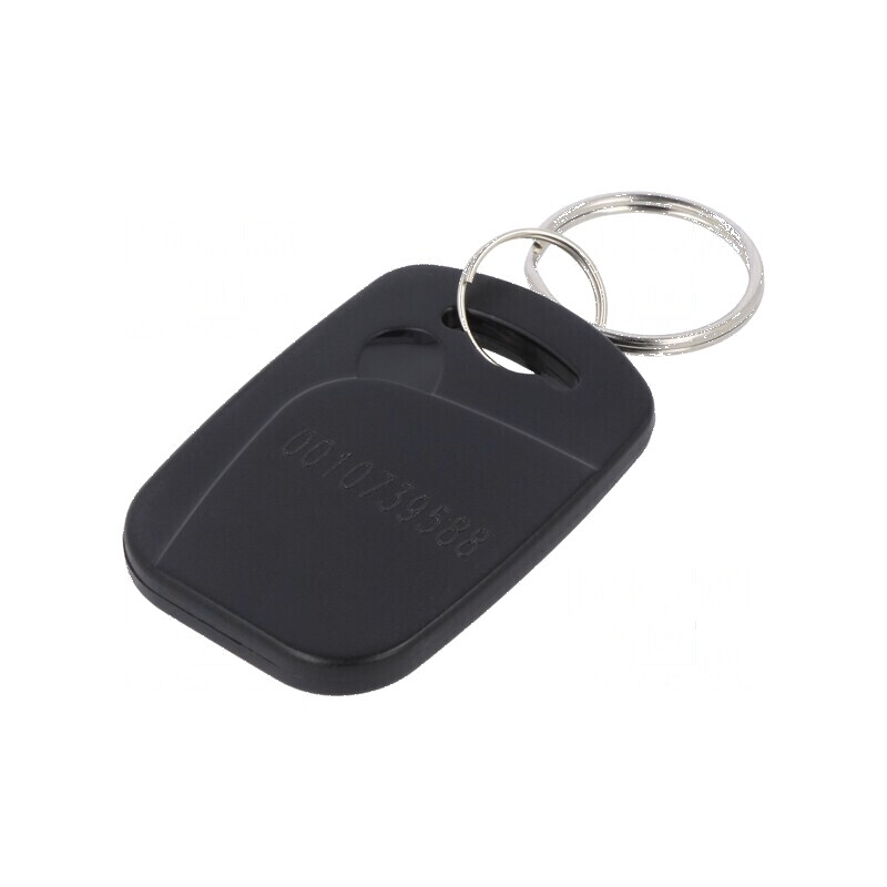 Breloc RFID Plastic Negru 125kHz 8BROM pentru Acces Controlat | Electronic-mag.ro | Componente Electronice