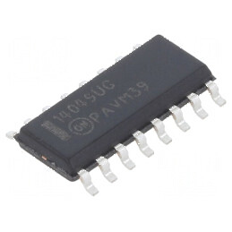 Buffer digital IC, inversor SMD SO16, 6 canale, 3÷18VDC, temperatură de operare -55÷125°C | Electronic-mag.ro | Componente Elect