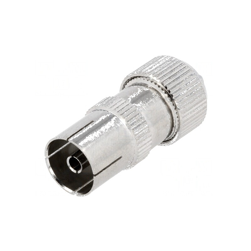 Conector Coaxial 9,5mm (IEC 169-2) Mufă Mamă Dreptă pe Cablu - Soluție de Conectare Fiabilă | Electronic-mag.ro | Componente Ele