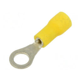 Vârf Crimpat Izolat pentru Cablu din Cupru, Ø 2,5mm, Tip Inelar, Cositorit | Electronic-mag.ro | Componente Electronice
