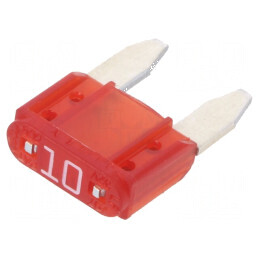 Siguranţă 10A 32VDC cu Împingere Auto 10,9mm Mini - Componentă Electrică Profesională | Electronic-mag.ro | Componente Electroni