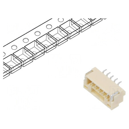 Conector cablu-placă soclu tată GH 1,25mm PIN 5 SMT 50V 1A - Componentă electronică de înaltă calitate | Electronic-mag.ro | Com