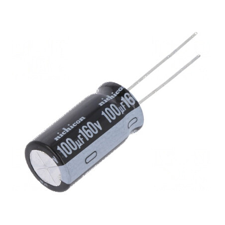 Condensator Electrolitic THT 100µF 160VDC Ø12,5x25mm ±20% - Componentă Electronică de Înaltă Calitate | Electronic-mag.ro | Comp