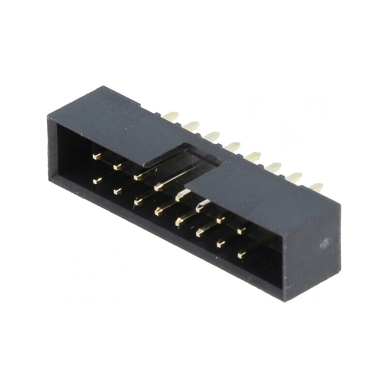Conector IDC Soclu Tată 16 PIN Drept THT Aurit 2mm - Componente Electronice | Electronic-mag.ro | Componente Electronice