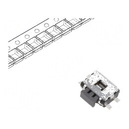 Microîntrerupător TACT SPST Pozitiv 2, 0,05A/12VDC SMT Fără 2,2N - Comutator Compact pentru Circuit Electric | Electronic-mag.ro