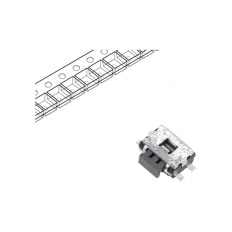 Microîntrerupător TACT SPST Pozitiv 2, 0,05A/12VDC SMT Fără 2,2N - Comutator Compact pentru Circuit Electric | Electronic-mag.ro